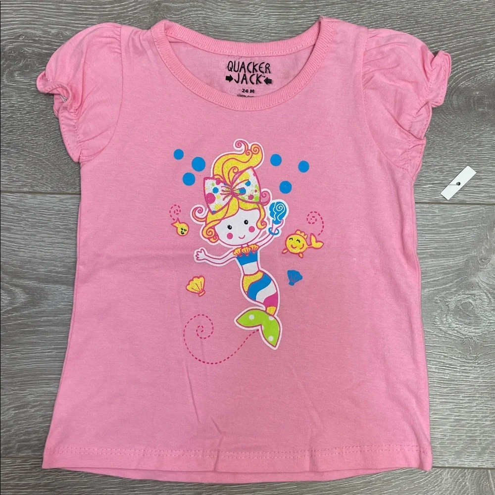 NWT Bundle of 2 Girls 24 Month Outfits Shorts T-shirt Tank Top